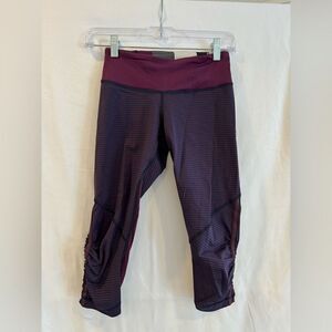 Lululemon Run For Your Life Crop Leggings in Plums